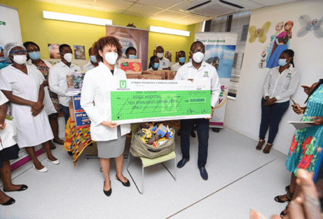 Unique Insurance donates PPEs to Greater Accra Regional Hospital