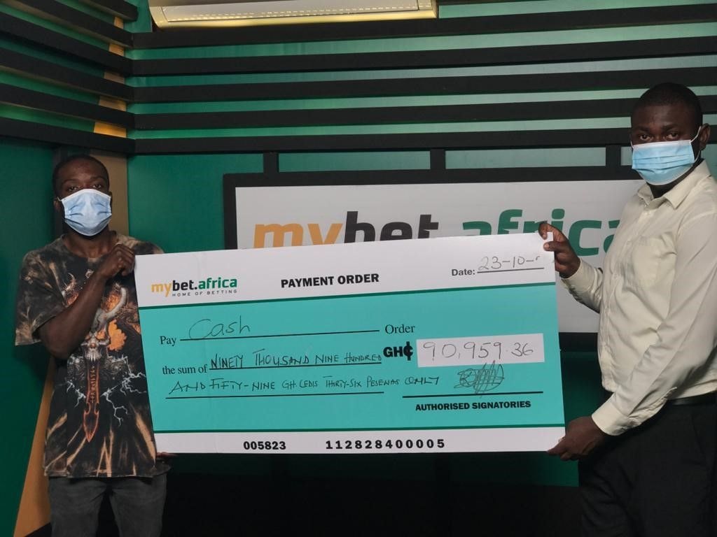 Mybet.africa presents GHS90,590.36 to a lucky winner