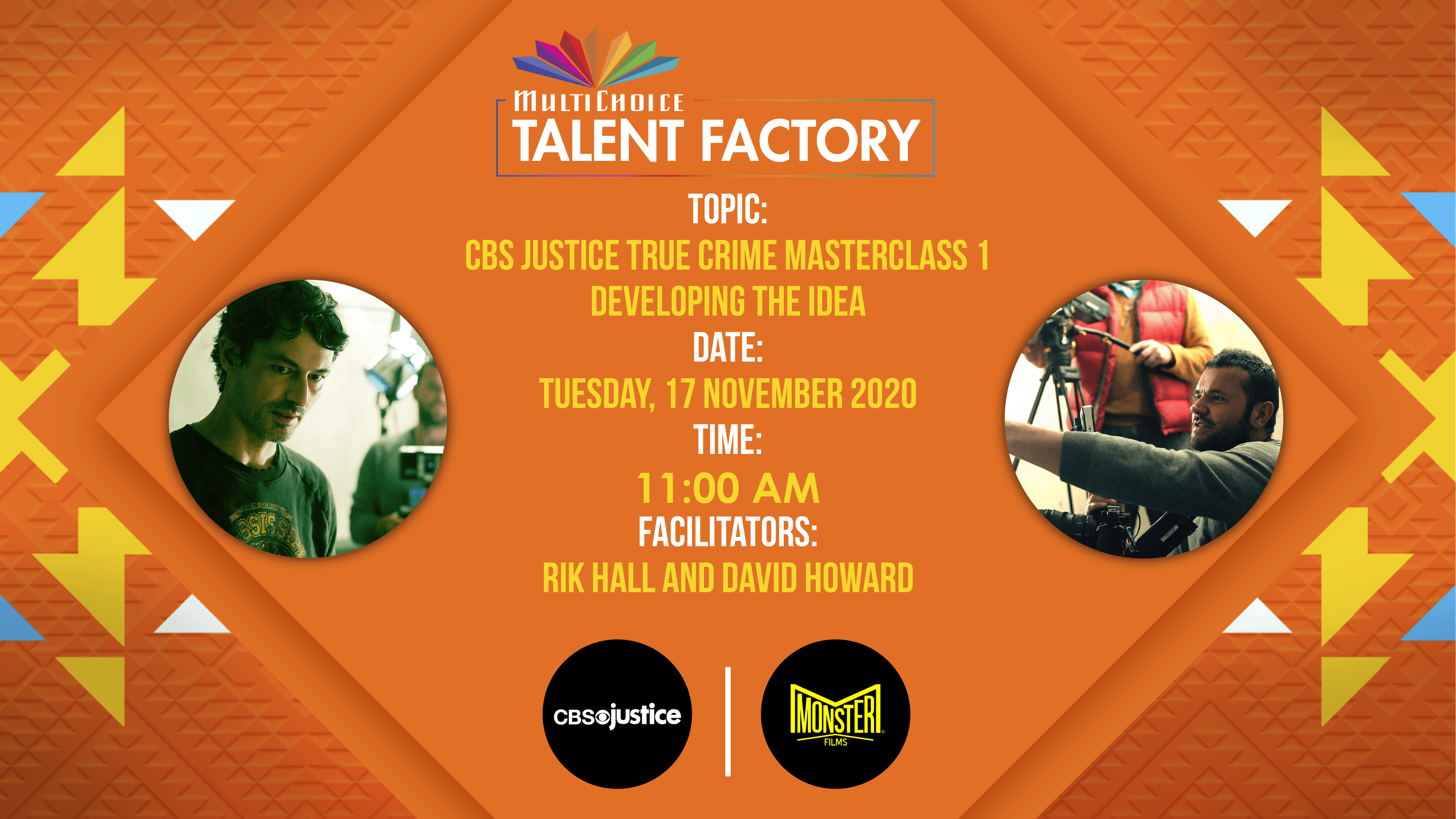 MultiChoice Talent Factory and CBS Justice announce true crime masterclass series