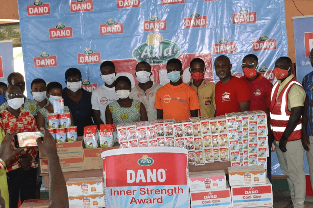 Dano presents ‘Inner Strength’ award to Boa Amponsem Secondary School