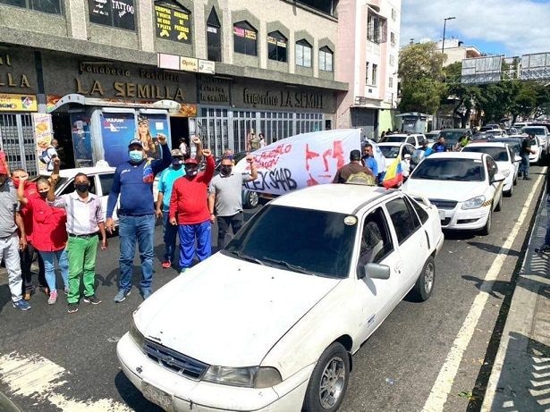 Venezuelan protestors demand the release of business man Alex Saab