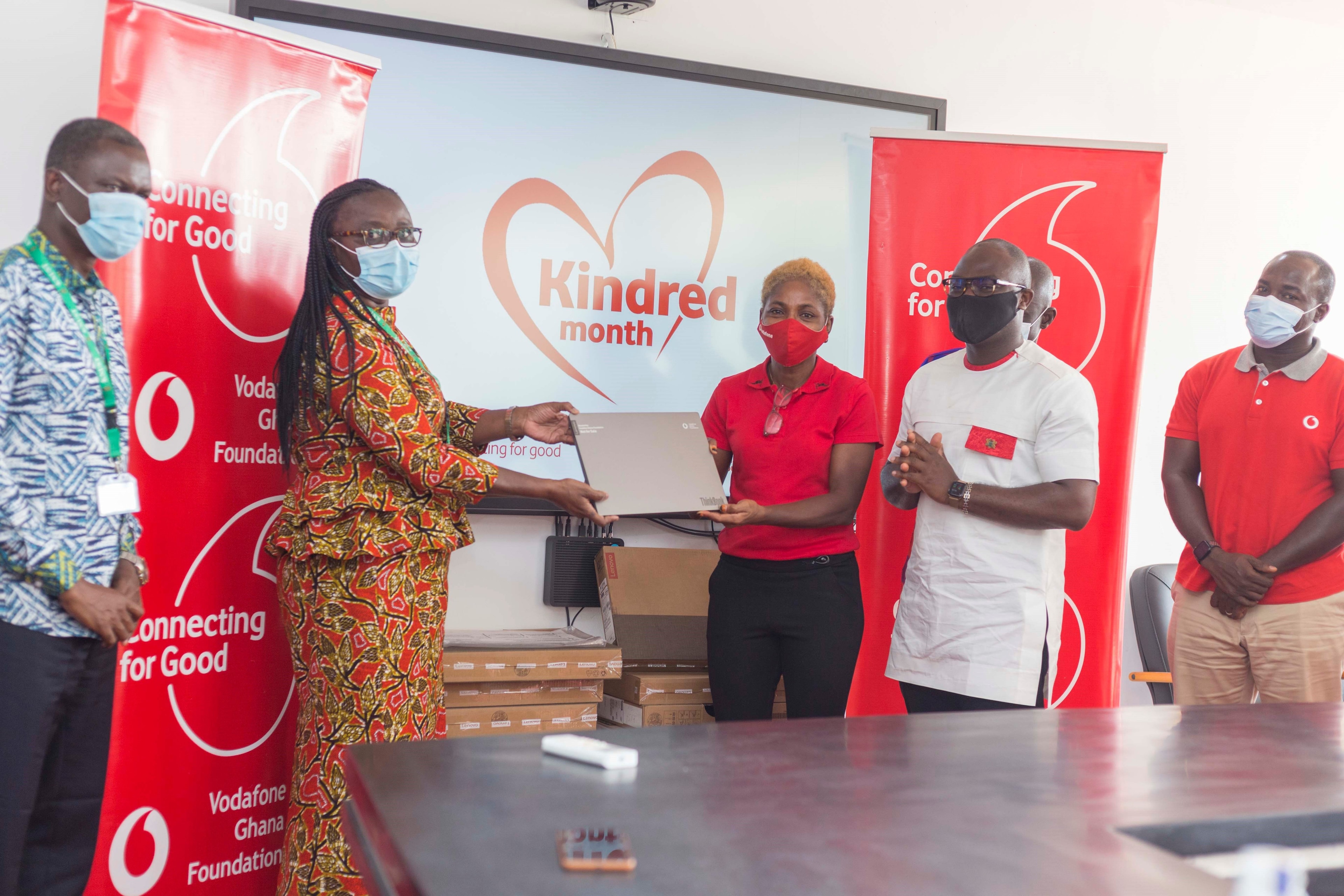Vodafone Foundation, Vodafone Business donate 200 laptops to KNUST