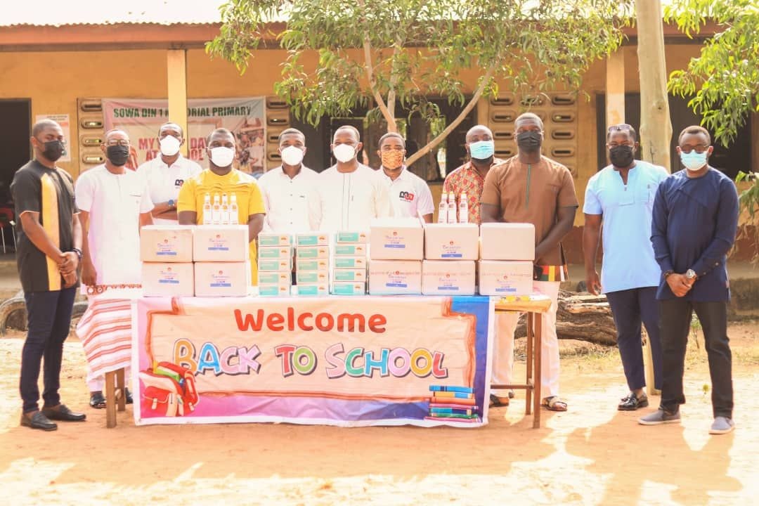 Botweburg donates COVID-19 protective Items to Nii Sowah Din Schools