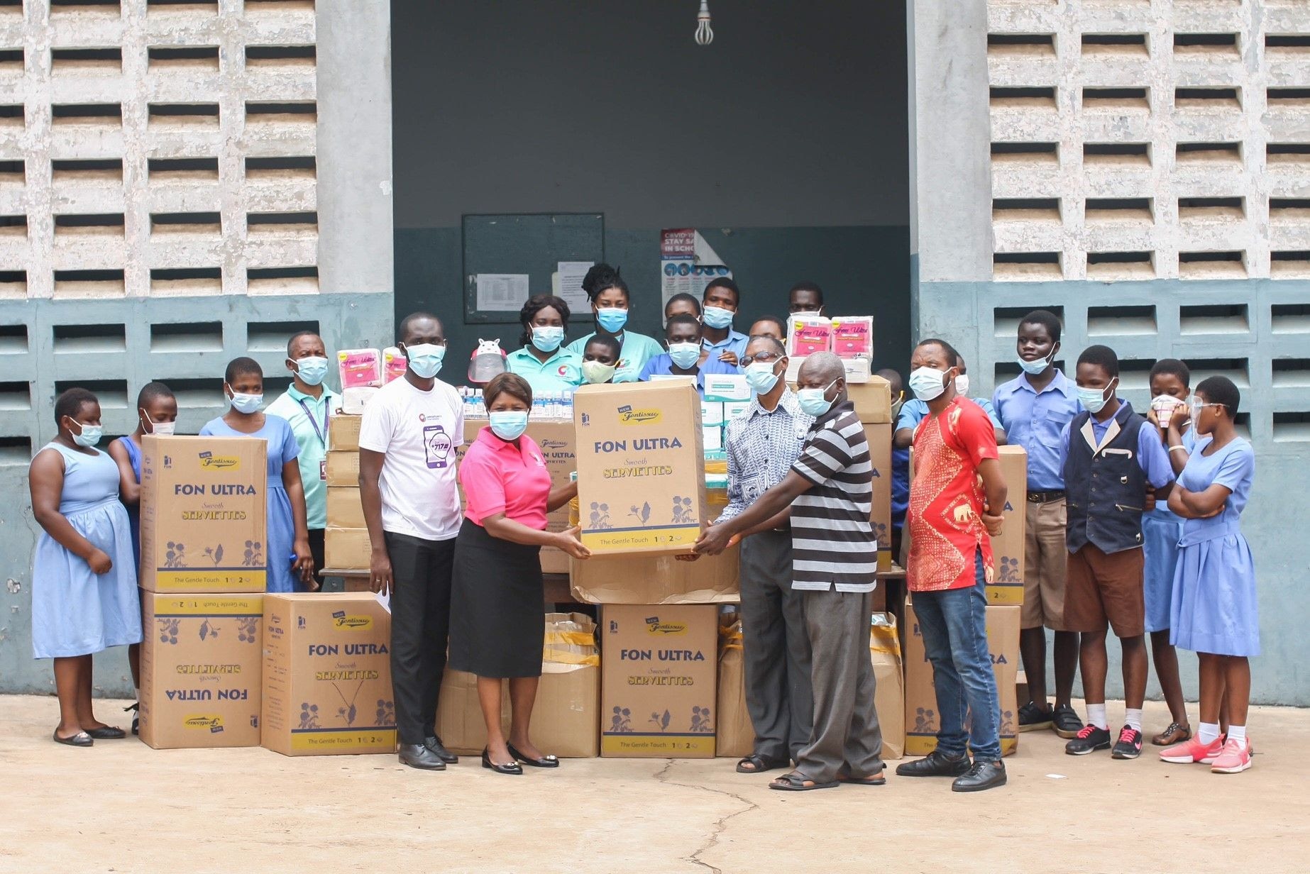 Opportunity International donates PPE to Akropong School for the Blind