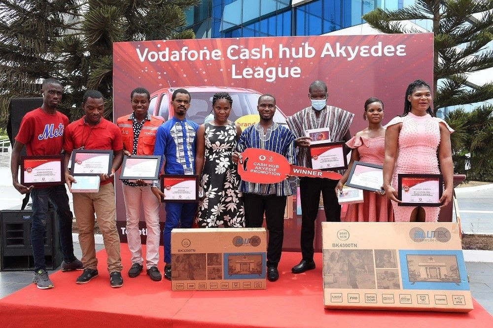 Vodafone Cash Hub agents win big in Akyedie promo