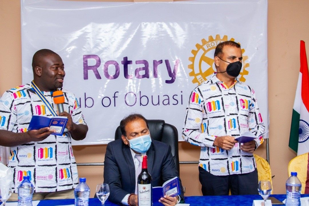 Indian High Commissioner commends Rotary Club of Obuasi