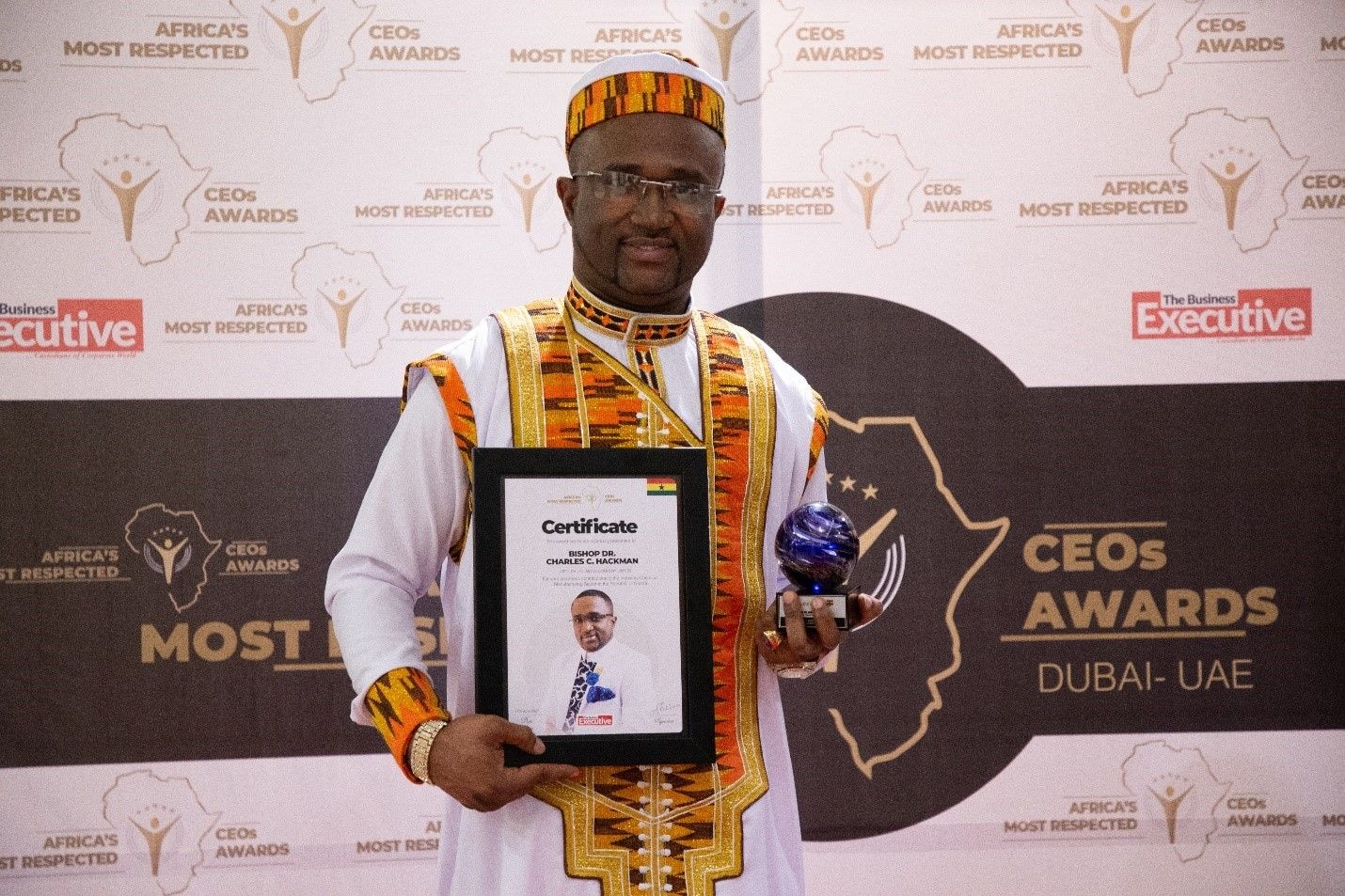 Bishop Dr Charles C. Hackman wins Africa's Most Respected CEOs Award
