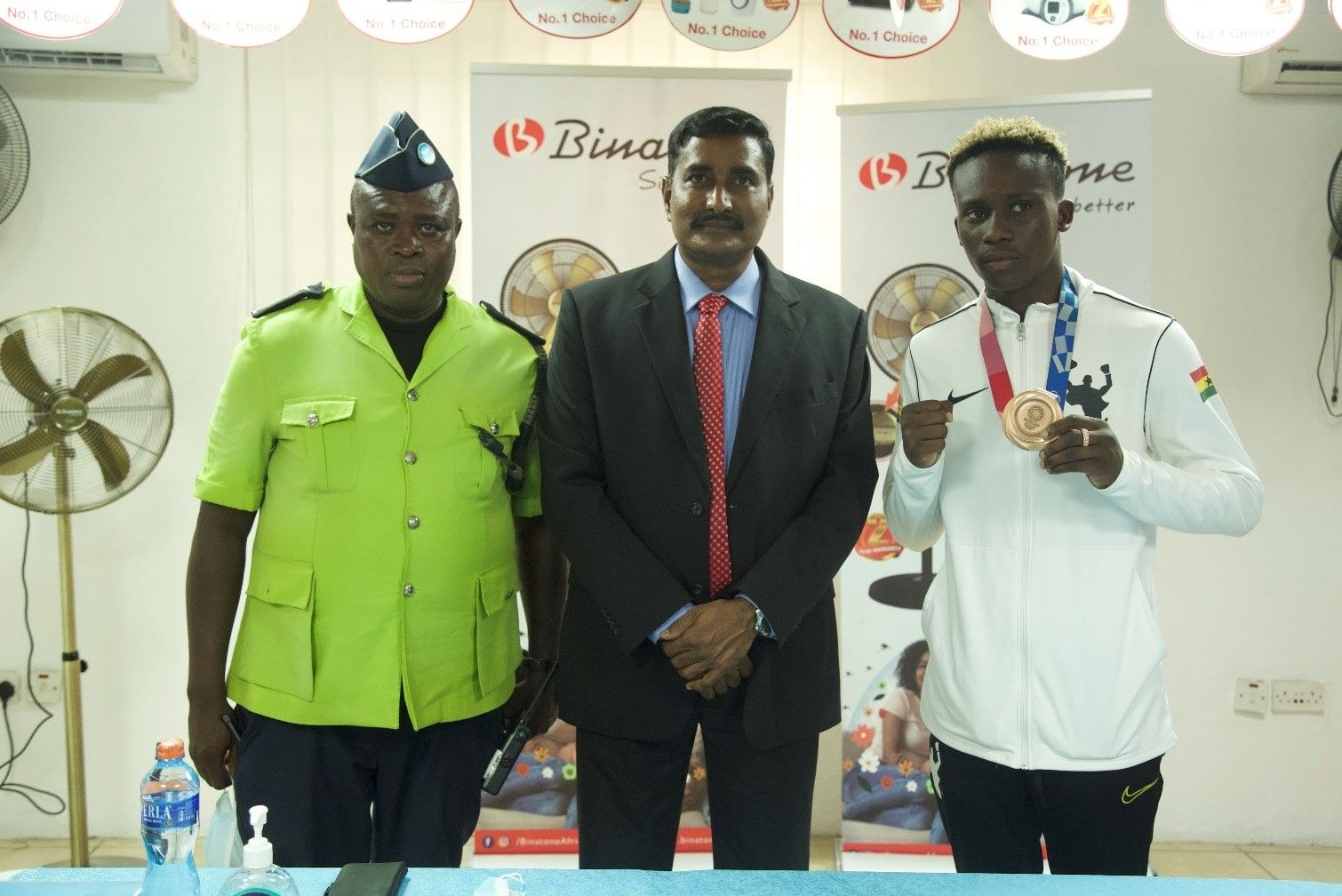 Samuel Takyi sole medallist at the Tokyo Olympics lauded by Binatone