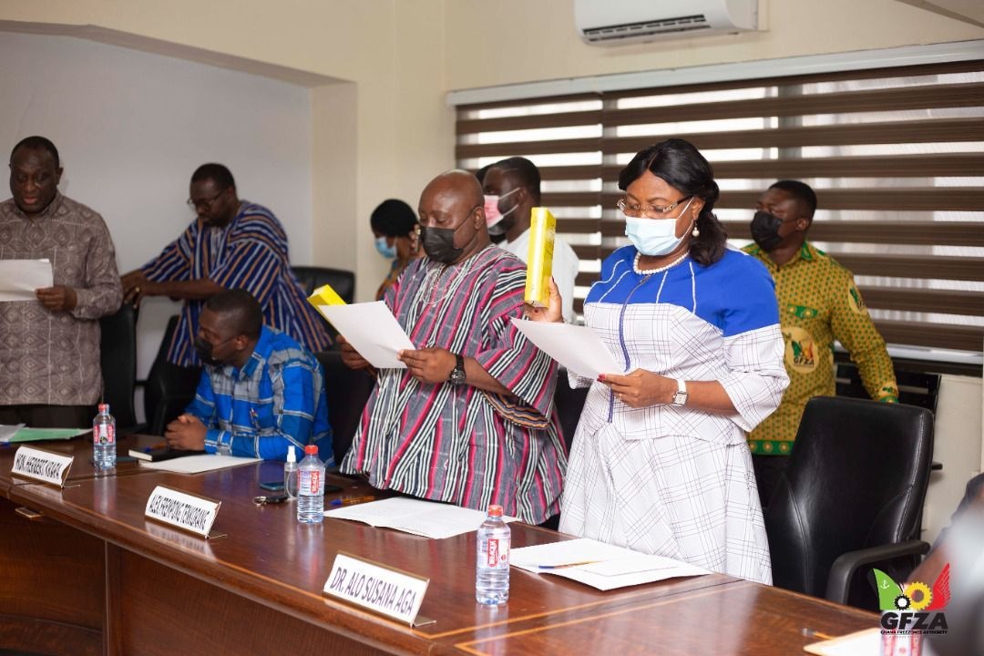 Ghana Free Zones Authority Swears In Board Members.