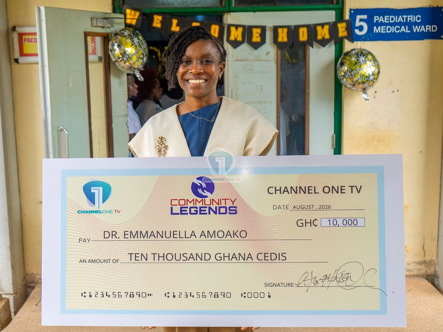 Dr Amoako receives GH¢10k, home appliances after winning Channel One Community Legends