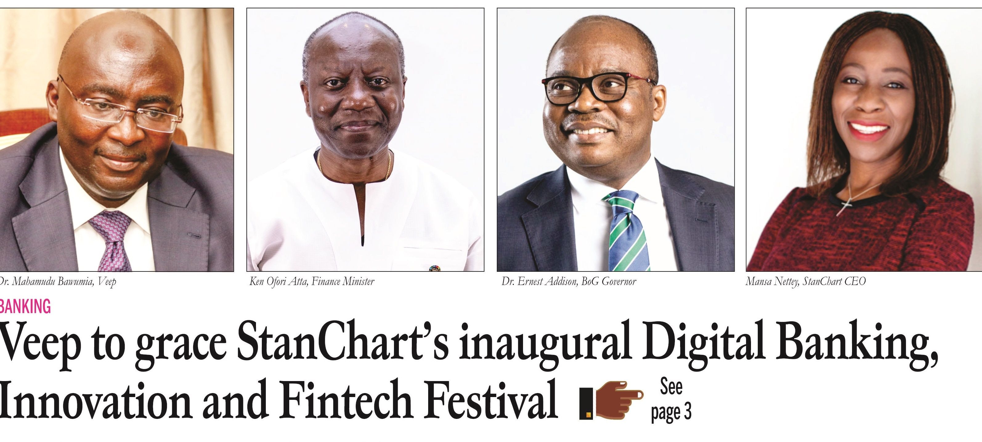 Veep to grace StanChart’s inaugural Digital Banking, Innovation and Fintech Festival
