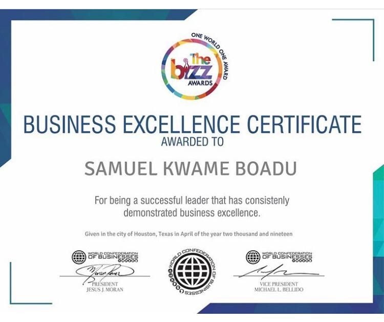 SamBoad Business Group Limited Wins Bizz 2020 Award