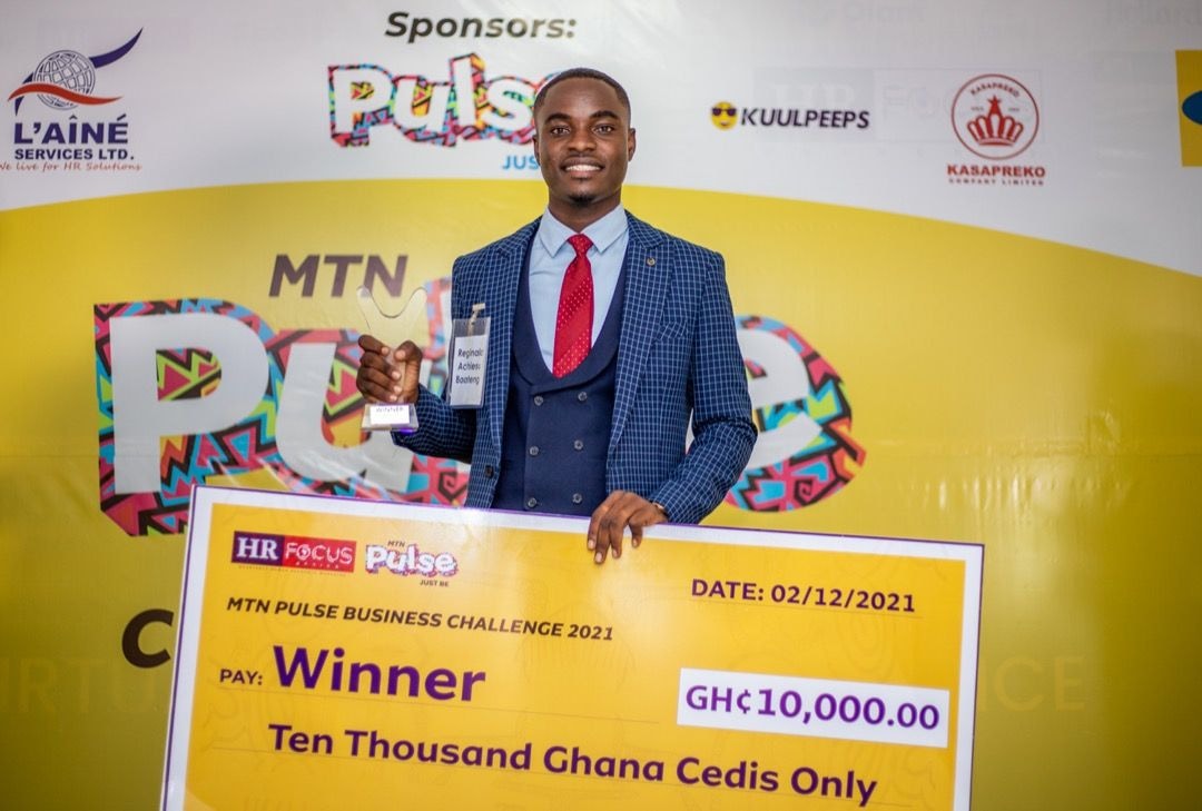 UPSA student, Reginald Boateng emerges winner of the MTN Pulse Business Challenge 2021