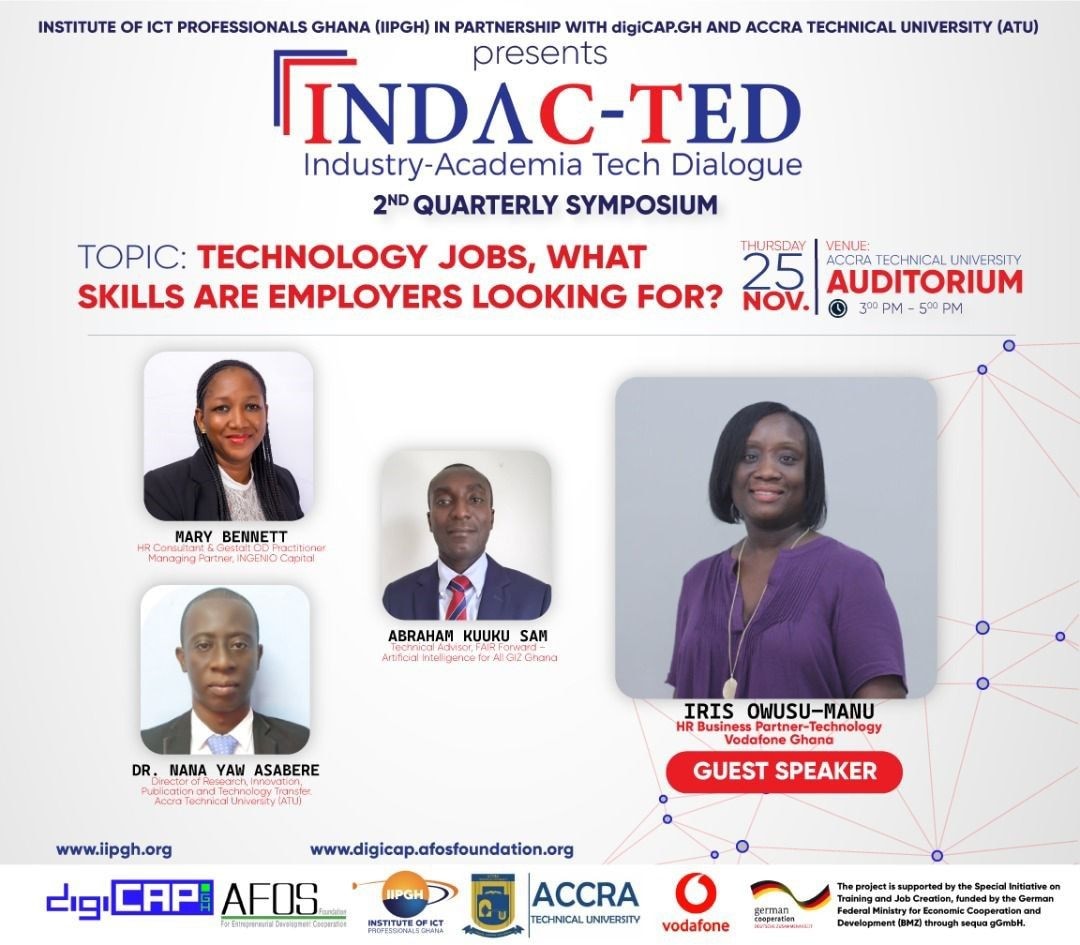 ICT Insights with Institute of ICT Professionals: 2nd INDAC-TED symposium: Technology jobs - what skills are employers looking for?
