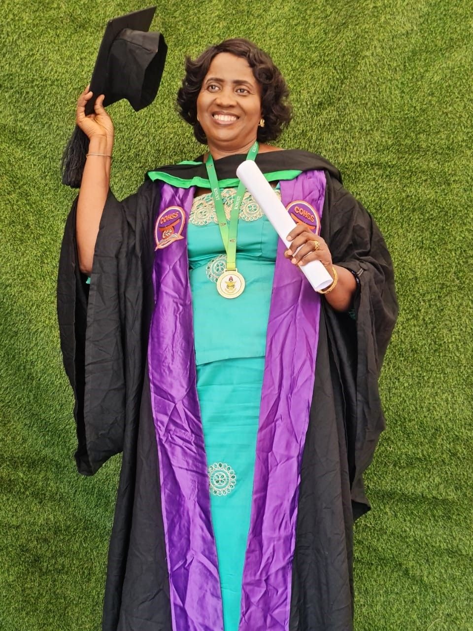 The story of a 60 year woman who defied all odds to acquire a degree from KNUST