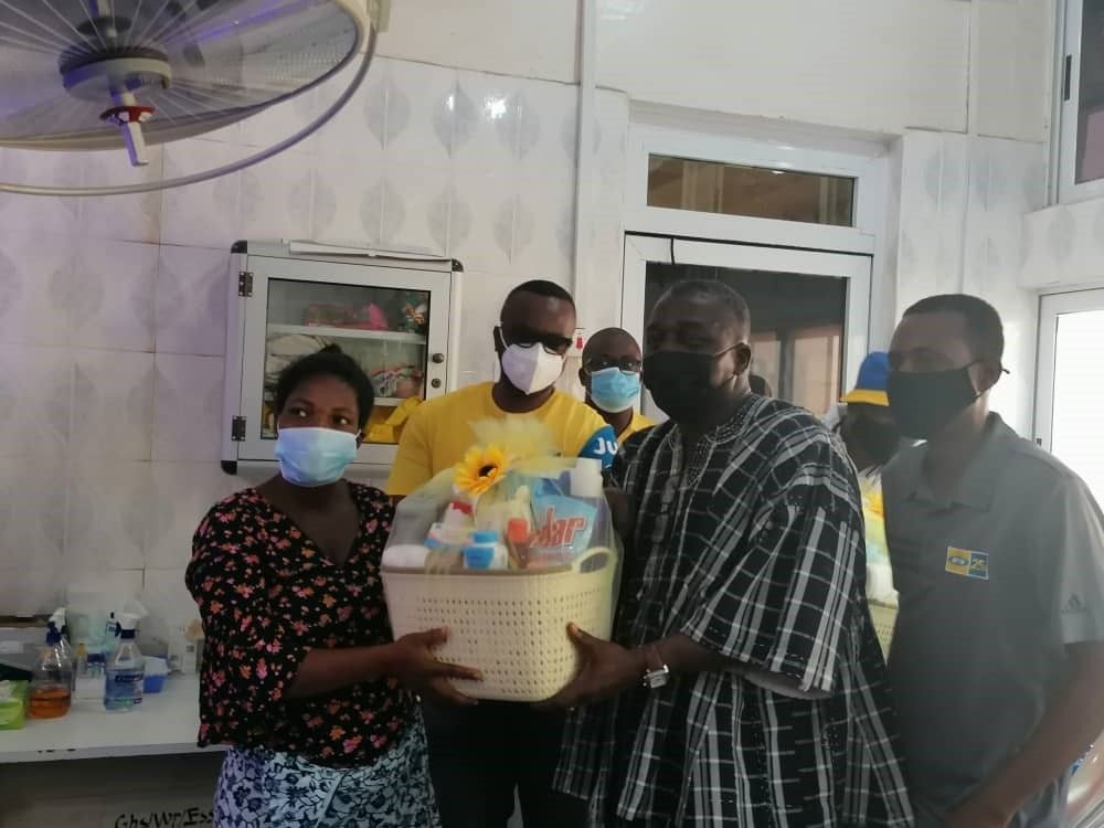 MTN distributes hampers to nursing mothers