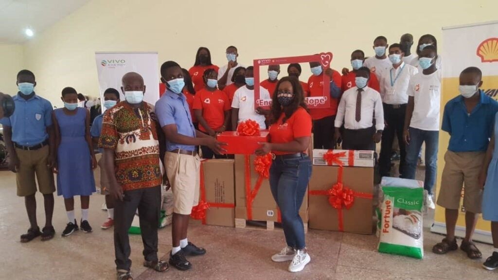 Vivo Energy celebrates Valentine’s Day with Akropong School for the Blind