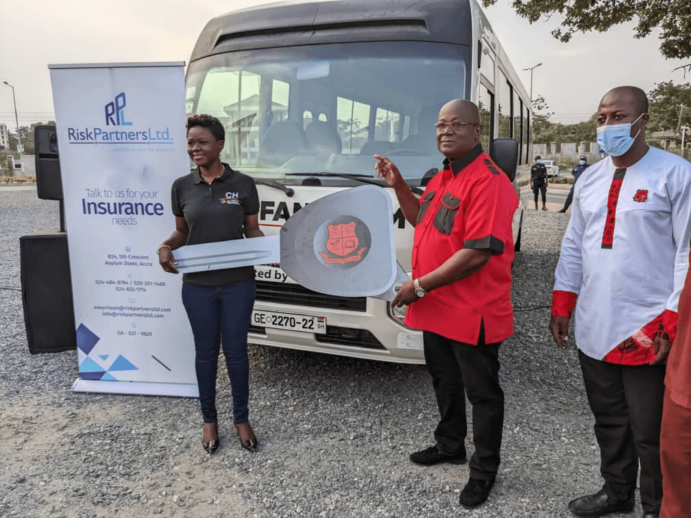 CH Group donates buses to Achimota and Mfanstipim SHS