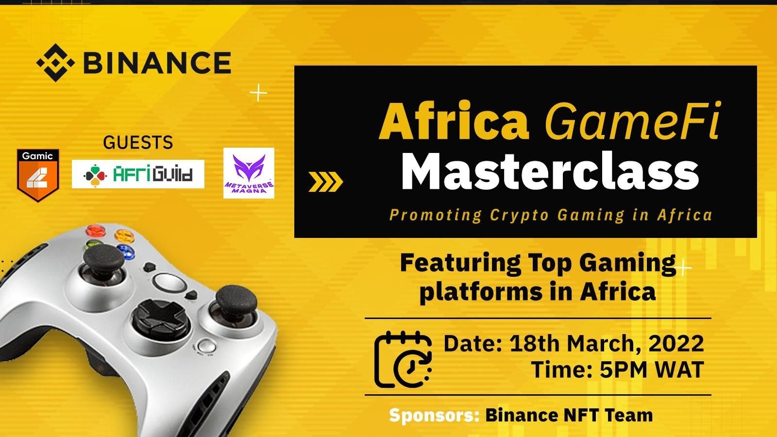 Interested in Play-to-Earn Crypto Gaming? Attend this Free Binance Masterclass