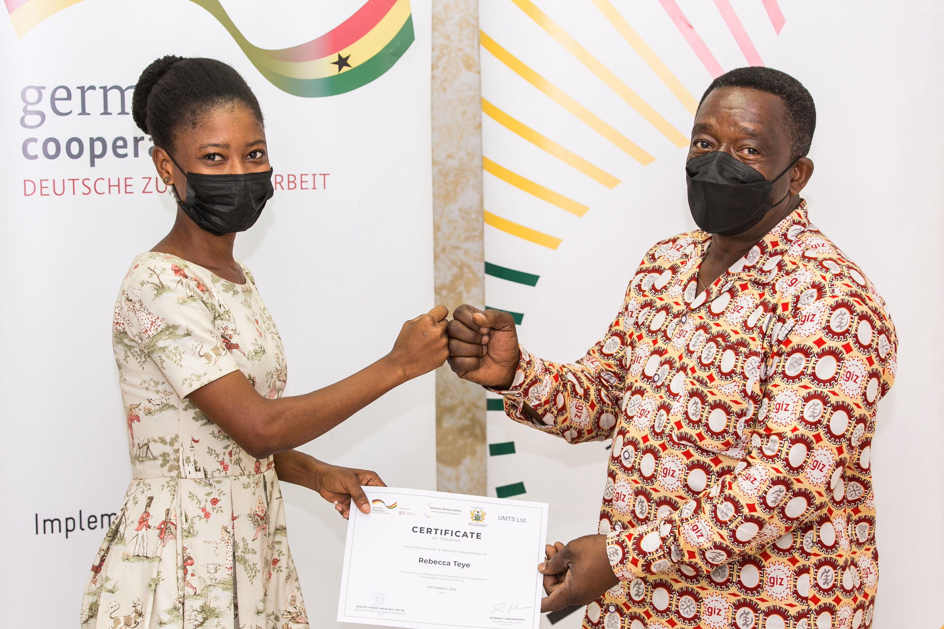 Targeted gender training ends for 35 participants in photography, drone-piloting and graphic design