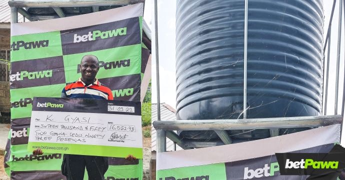 betPawa BIG winner Gyasi brings clean water to his community