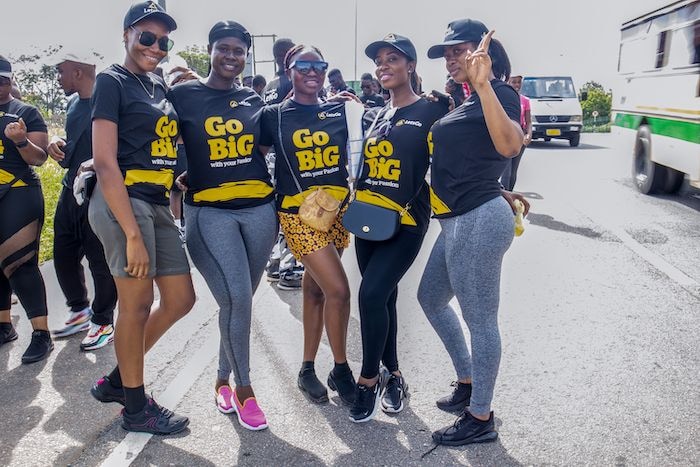 Letshego’s customers join company for wellness walk