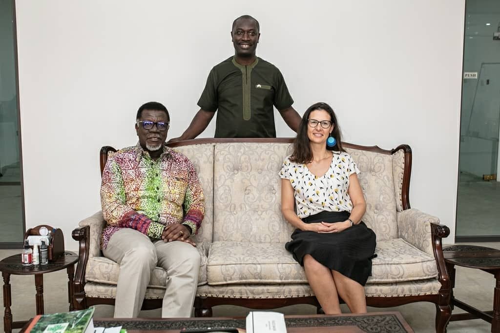 Eben Awuah tours biggest ICGC theatre with UK High Commissioner