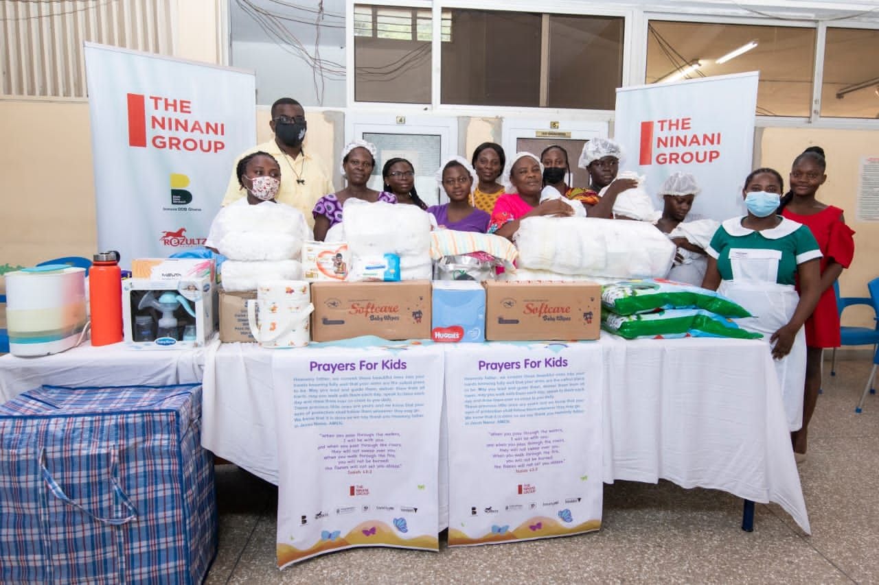 MOTHER’S DAY CELEBRATIONS: The NINANI Group Makes Donation to Korle Bu Matenrity Ward