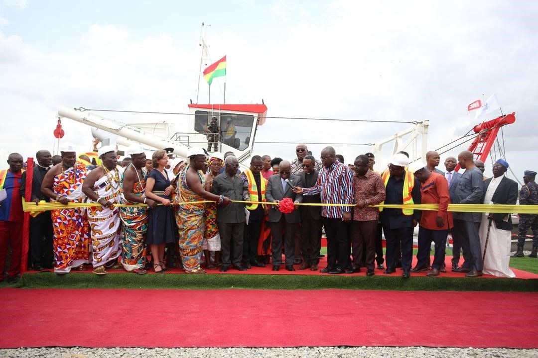 President Akufo-Addo unveils ultra-modern dredgers of Dredge Masters