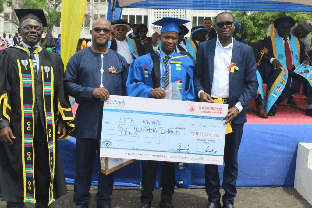 Seth Kwafo picks up Kasapreko's Excellence Award