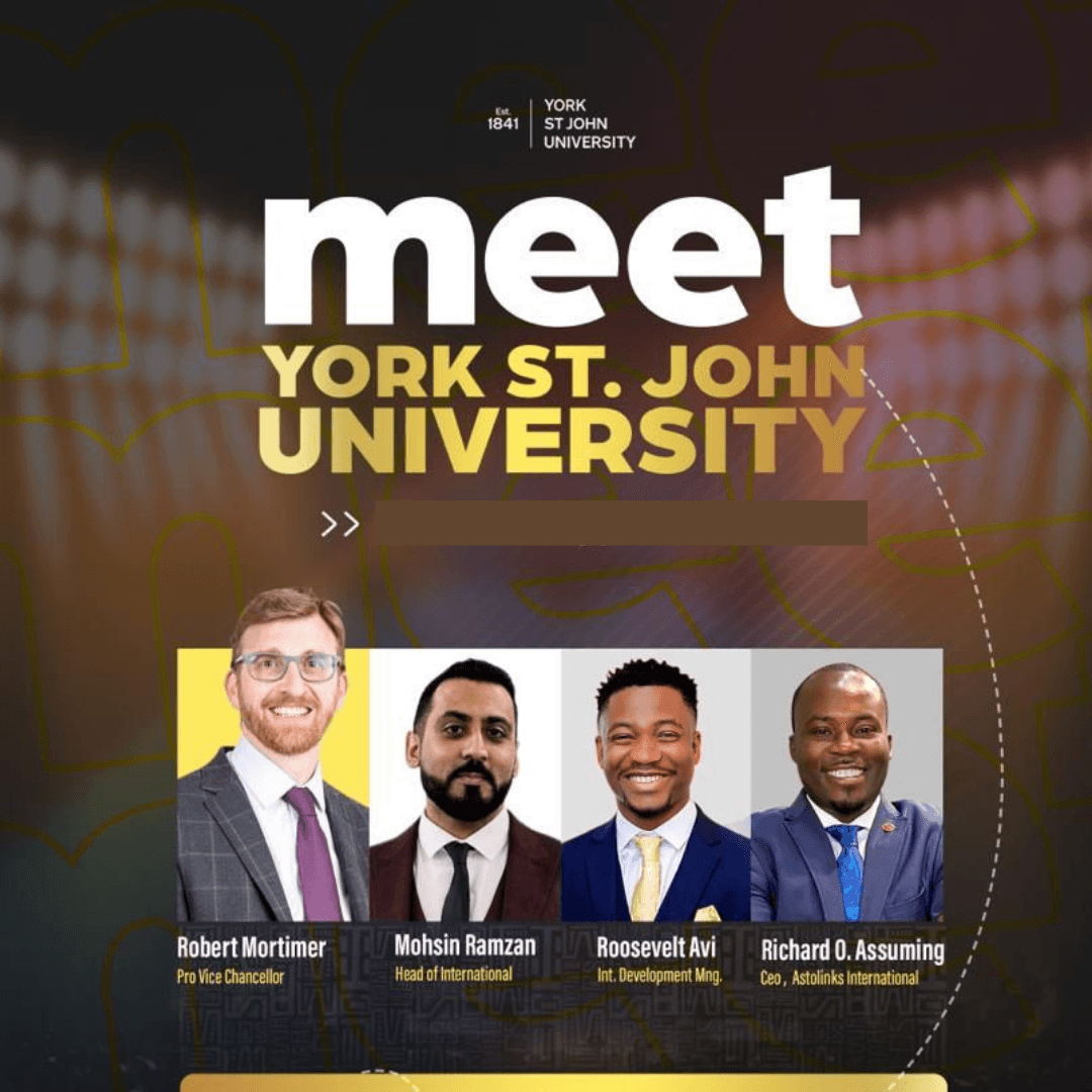 Study Abroad: UK’s York St. John University partners Astolinks International for education fair in Ghana