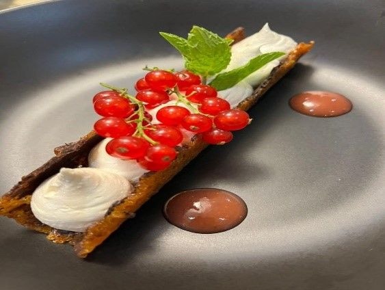 Recipes with Dainess Chef’s School: White Chocolate Mousse in Brandy Snap Basket