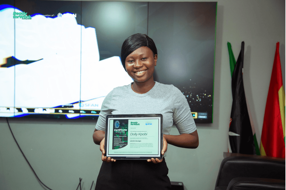 22-year-old Dolly Kpobi adjudged SFAN’s Readyforwork best graduating leader