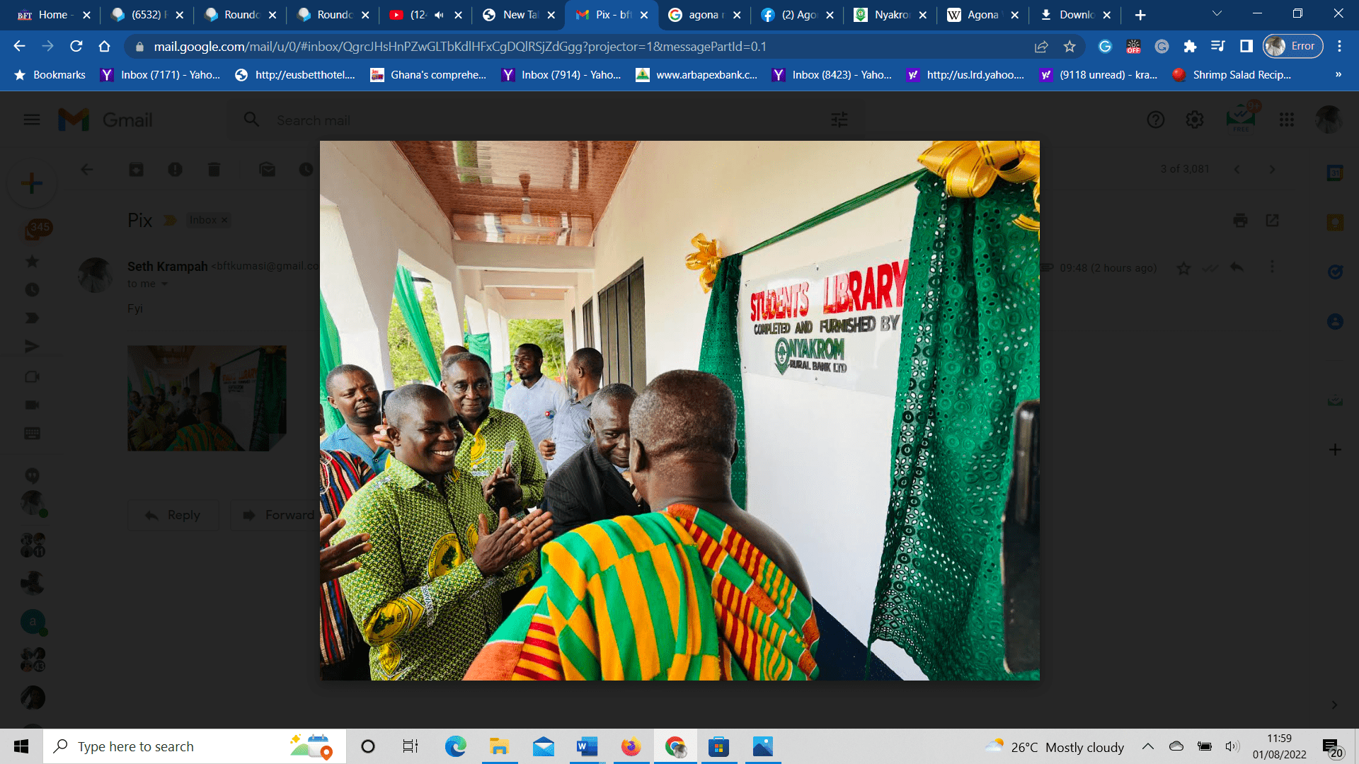Nyakrom Rural Bank gives support to education and health