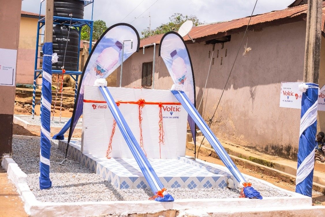 Two farming communities in Ashanti Region get borehole from Voltic
