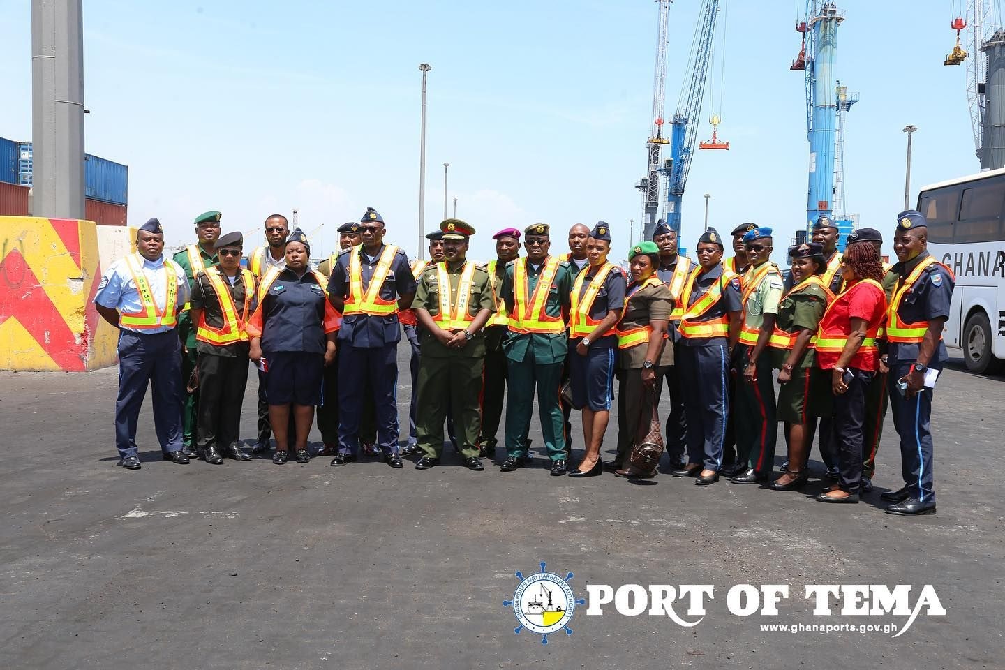 Port of Tema recieves military students from Zambia