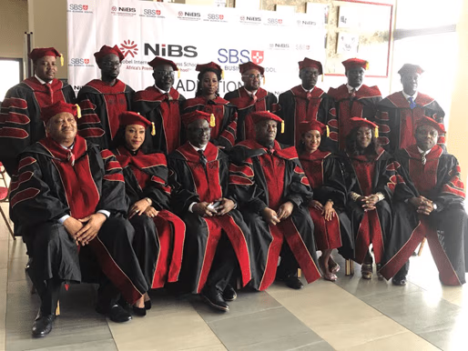 30 graduates with Doctorate in Business Administration from NiBS