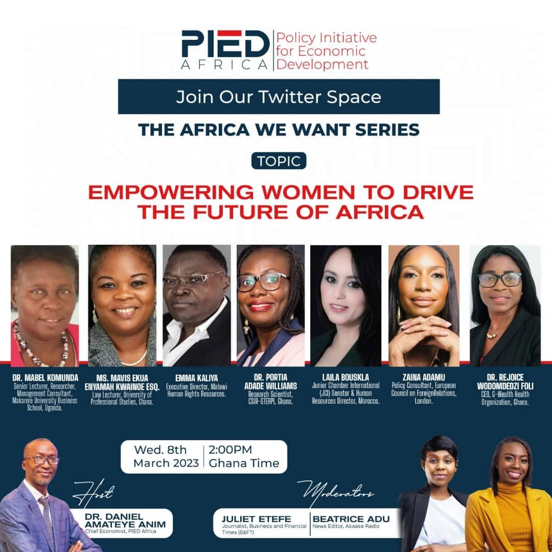 PIED Africa to discuss ‘Empowering Women to Drive the Future of Africa’ today