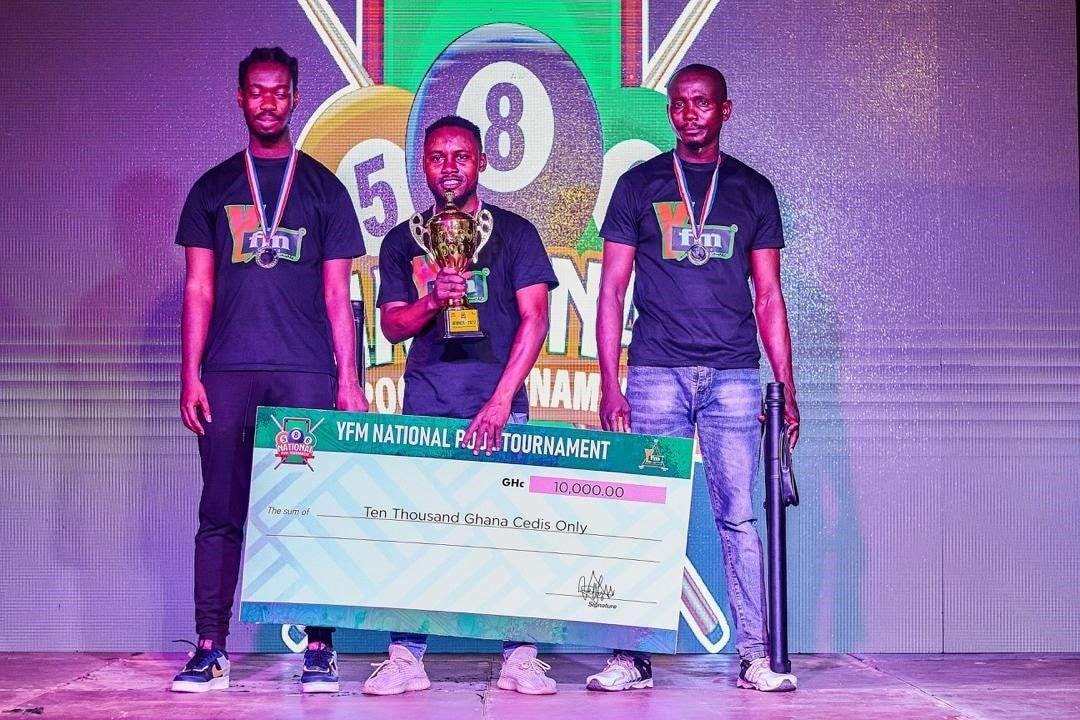YFM National Pool Tournament: Frank defends title, takes home GH¢10,000 after thrilling competition