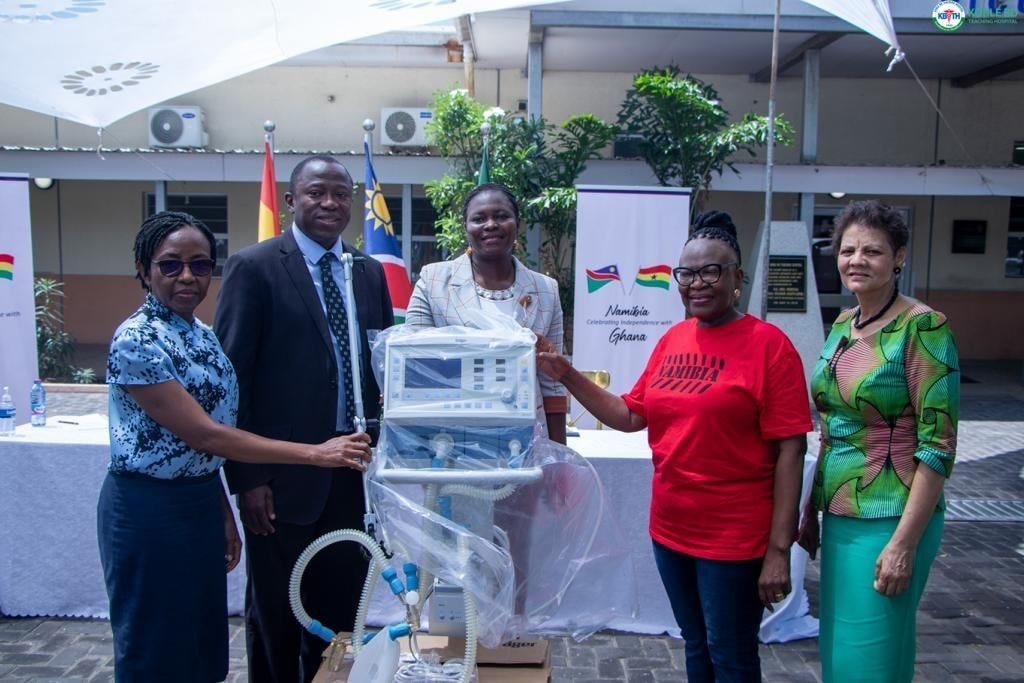 Namibia High Commission donates ventilator to Korle Bu PICU