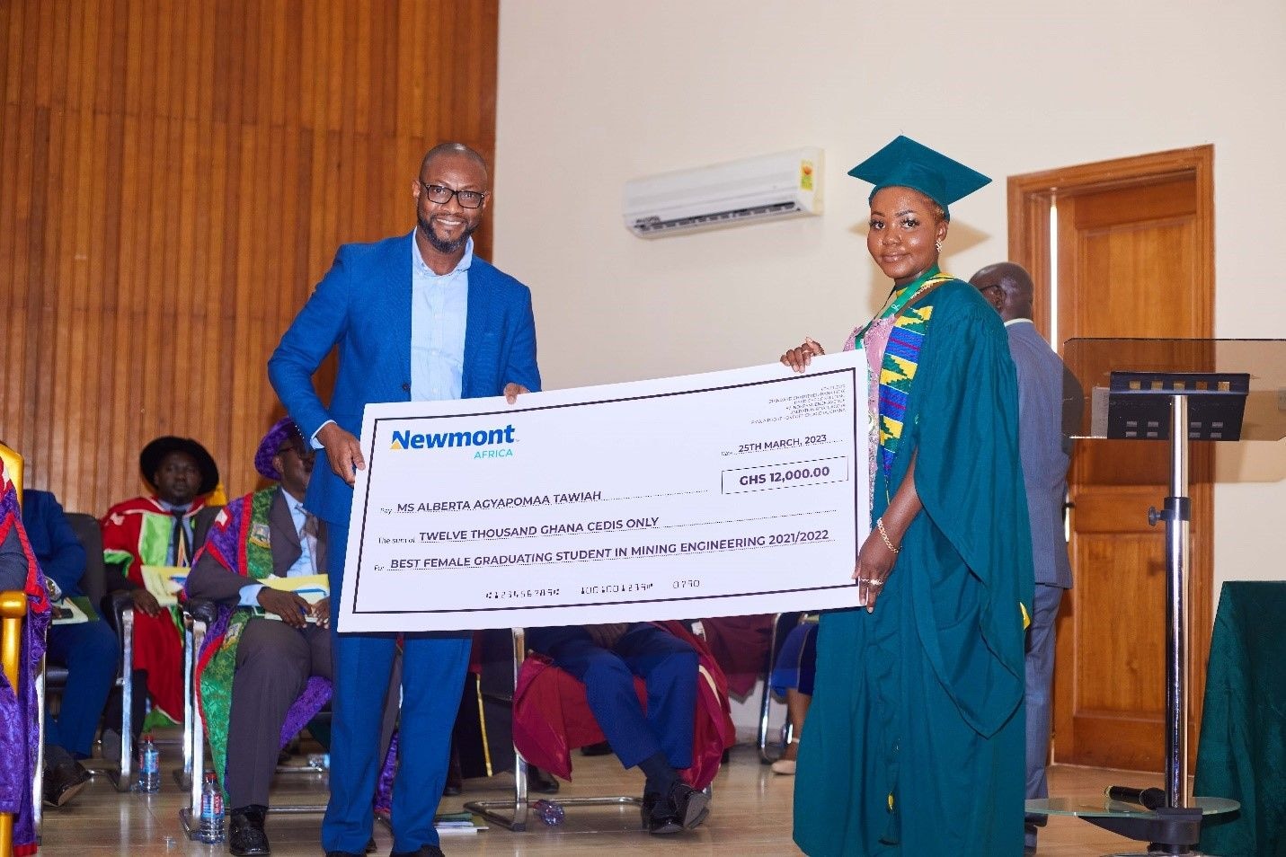 Newmont honours best female graduating student in Mining Engineering