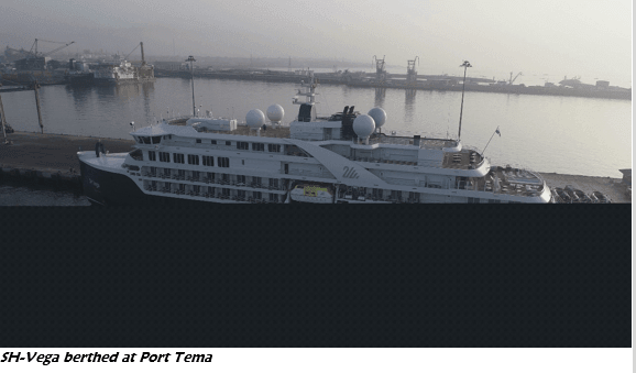 150-passenger cruise vessel calls at Port Tema after 4 years