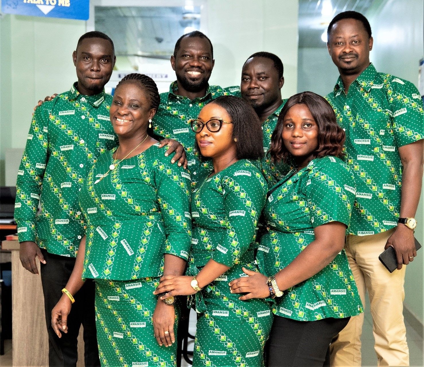 Amansie Rural Bank PLC outdoors new corporate cloth
