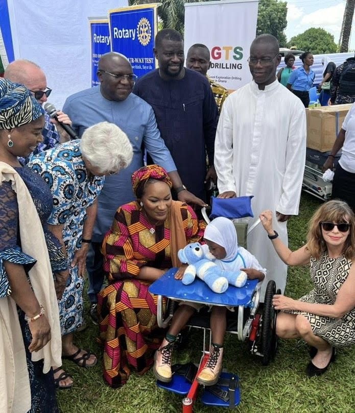 Second Lady commends GTS Drilling, others for supporting disabled kids