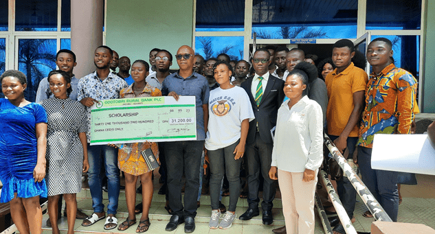 Odotobri Rural Bank offers scholarships to 39 students, supports institution