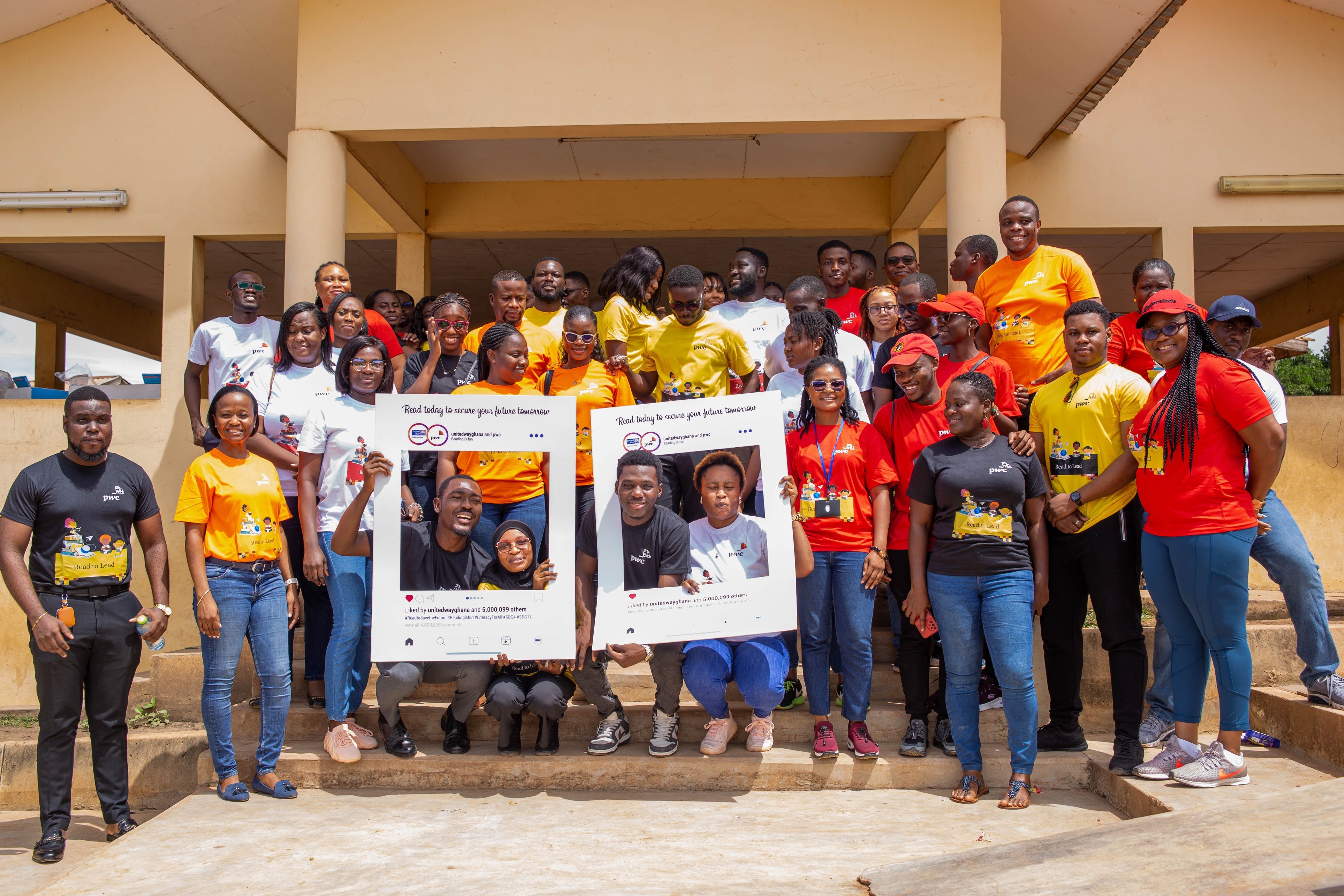 PwC, United Way engage pupils of Aplaku MA Cluster of Schools in reading