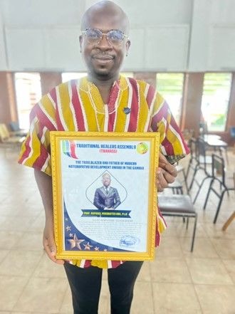 Prof. Raphael Nyarkotey Obu honoured in The Gambia