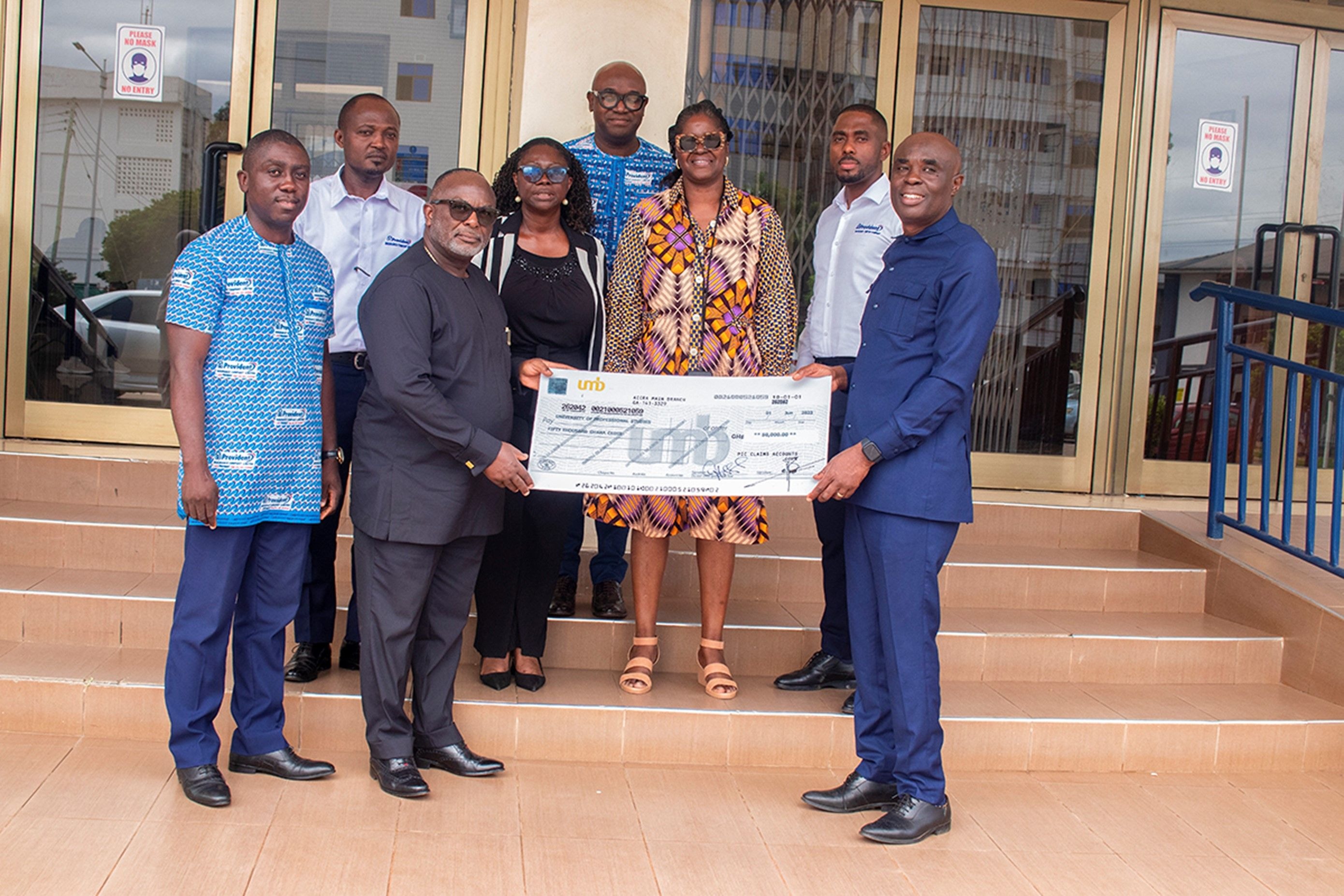 Provident Insurance donates to UPSA Vice Chancellor’s Endowment Fund