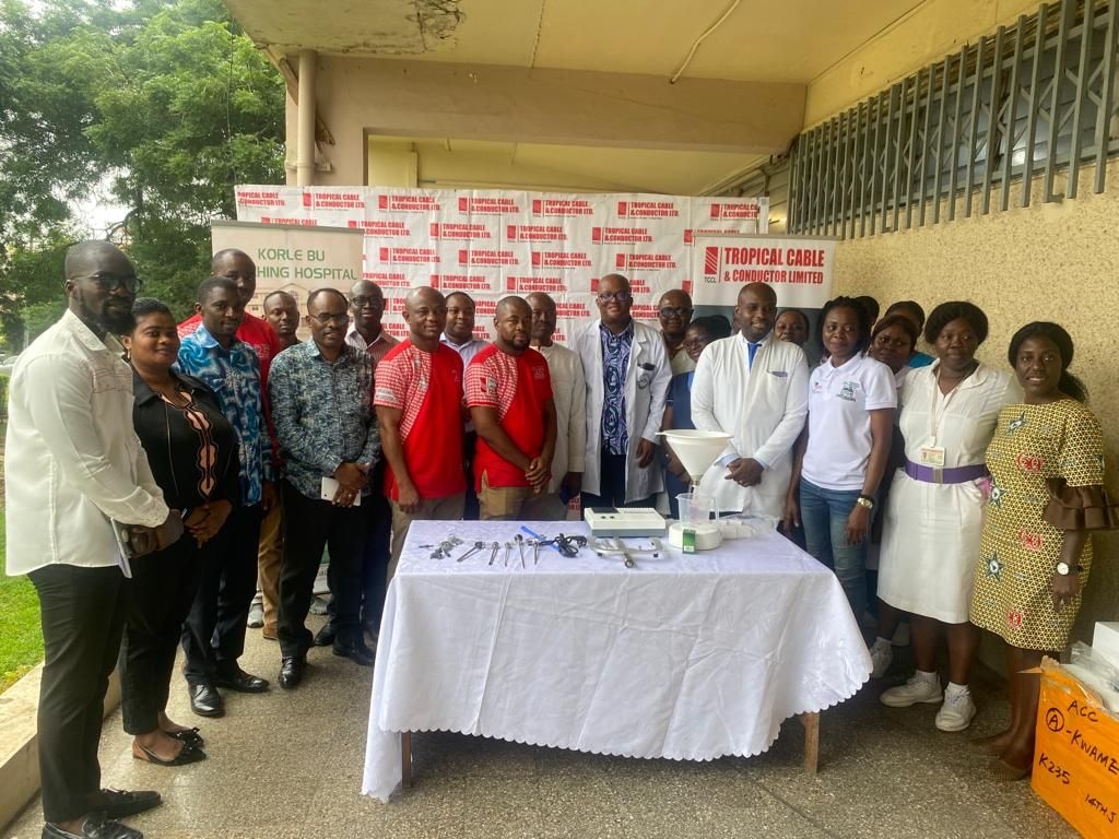 Tropical Cables supports Korle-Bu Surgical Unit with new Uroflow machine