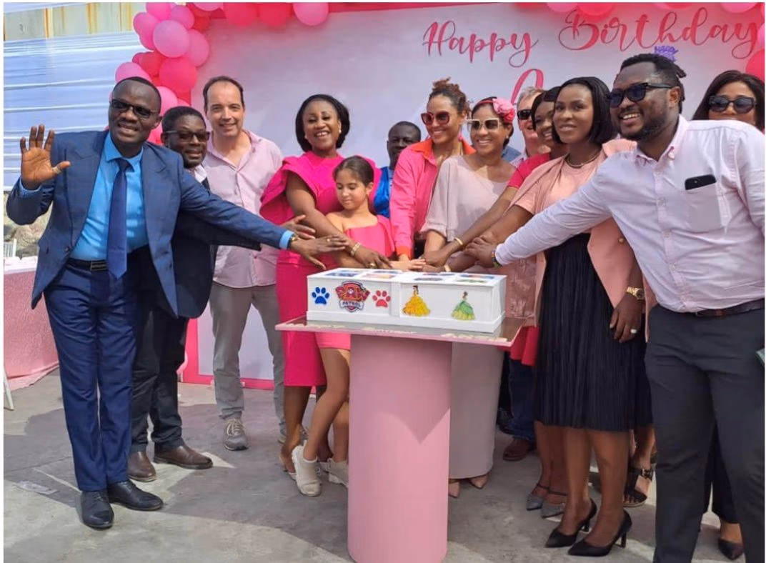 Angela List celebrate birthday with over 500 children at James Town